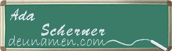 Ada Scherner Visitenkarte